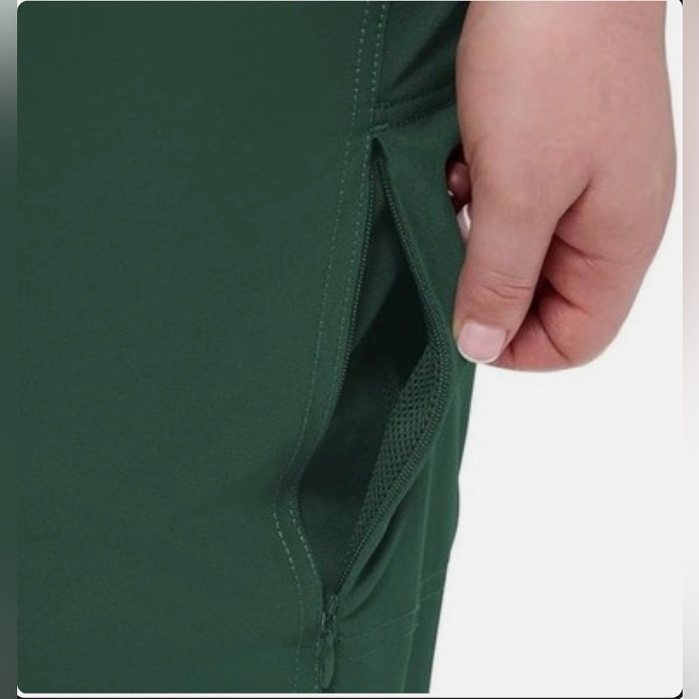 Kirkland Signature Women's Ankle Cropped Pants in Dark Green - Picture 3 of 6